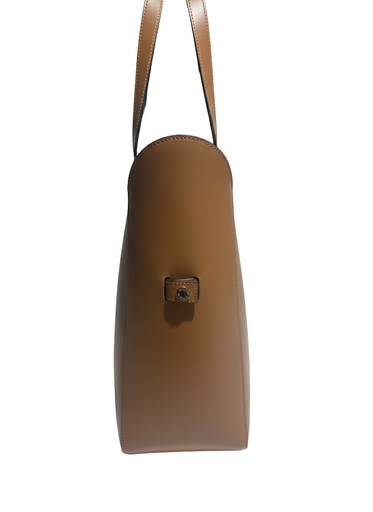 KARL LAGERFELD torebka skórzana brązowa