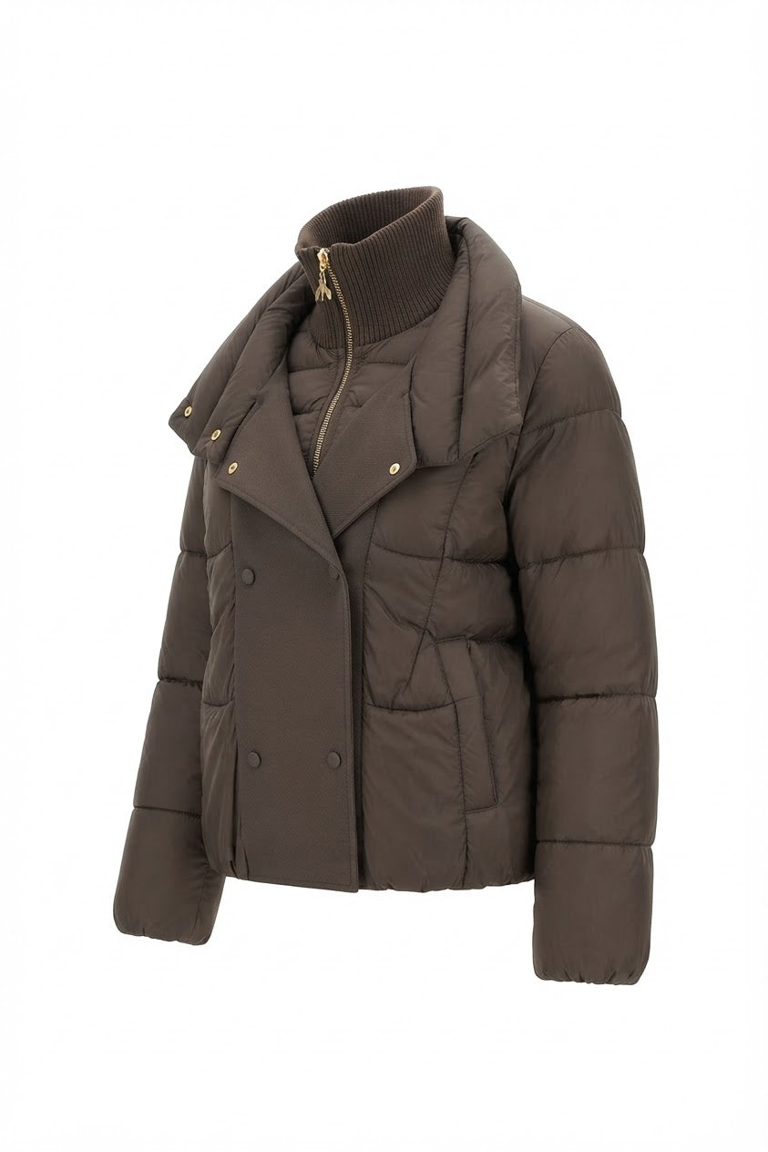 PATRIZIA PEPE kurtka pikowana khaki