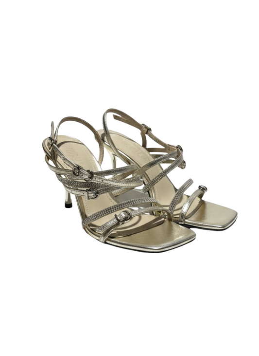 PINKO złote szpilki LISA