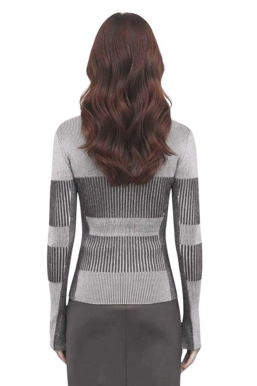 PATRIZIA PEPE sweter dwukolorowy