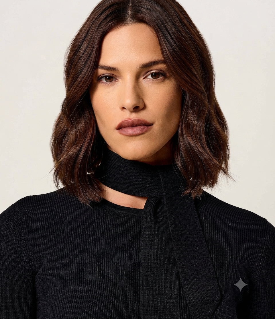 ELISABETTA FRANCHI sukienka dzianinowa mini czarna