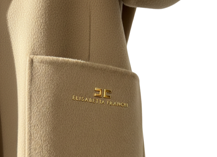 Elisabetta Franchi płaszcz wełniany