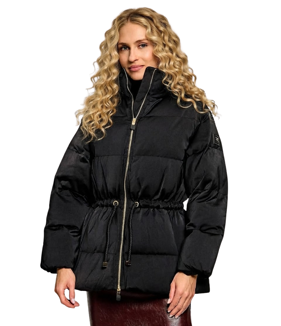 Elisabetta Franchi parka regular fit czarna