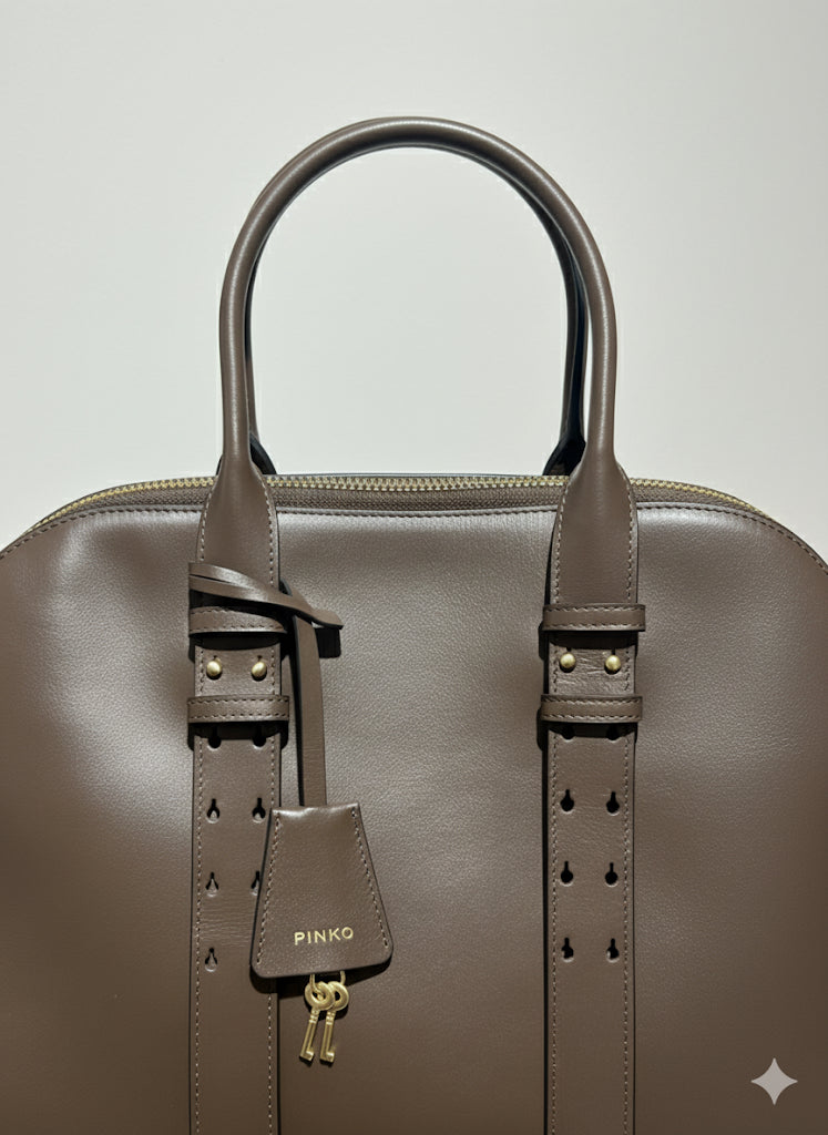 PINKO torebka BOWLING BAG brown