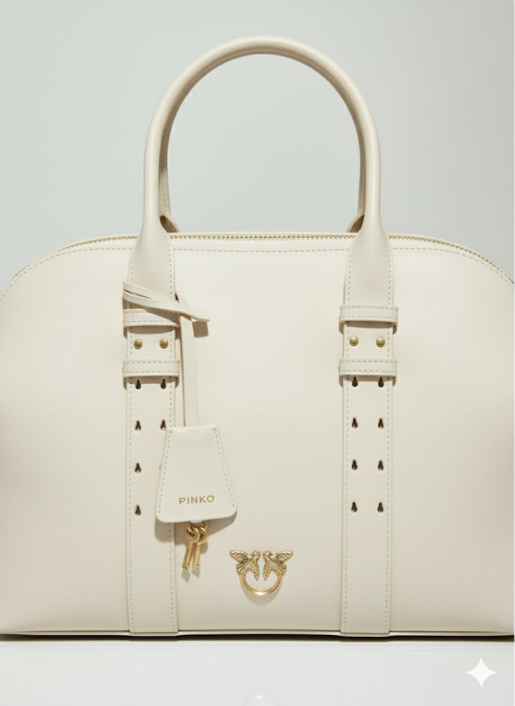 PINKO torebka BOWLING BAG white