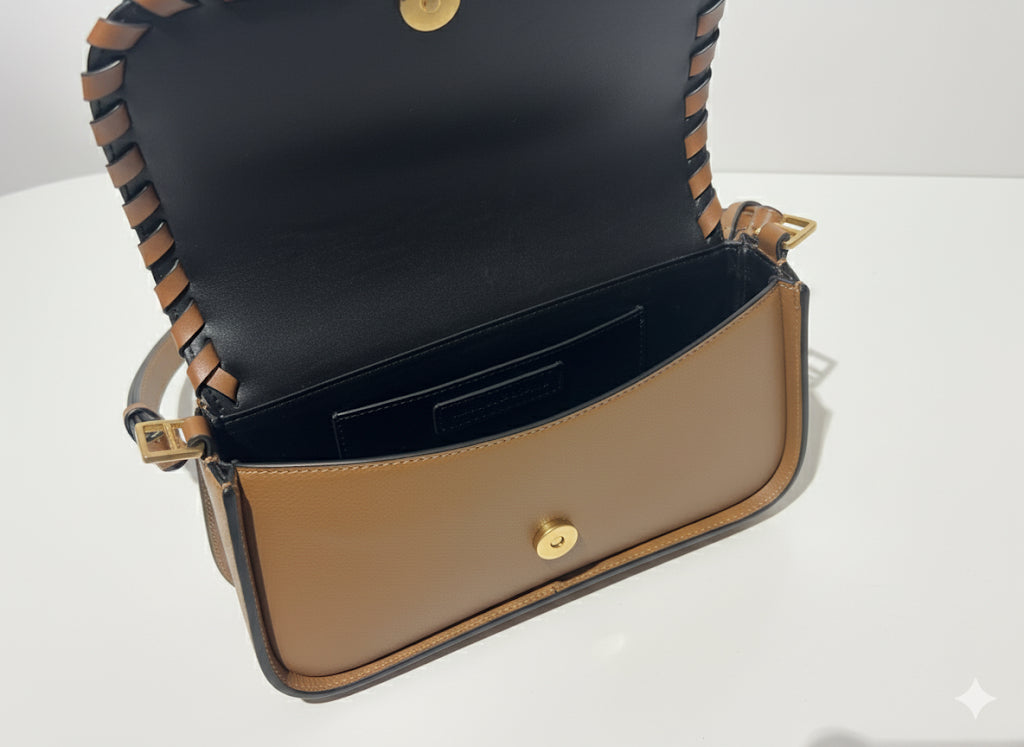 KARL LAGERFELD torebka brązowa