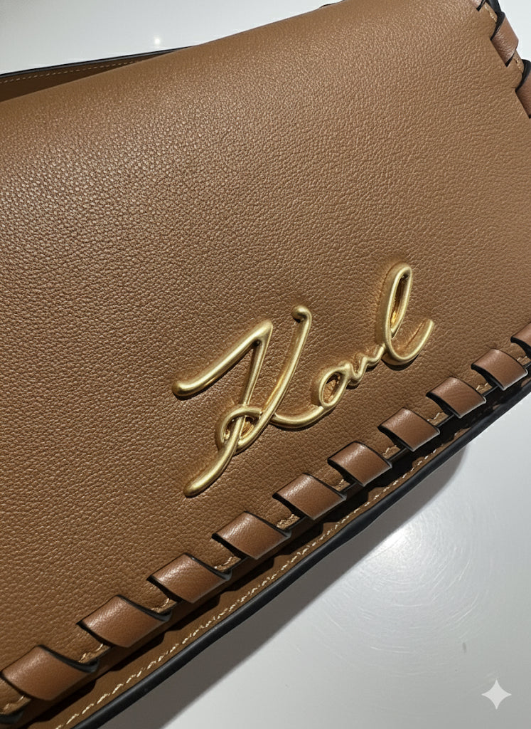 KARL LAGERFELD torebka brązowa