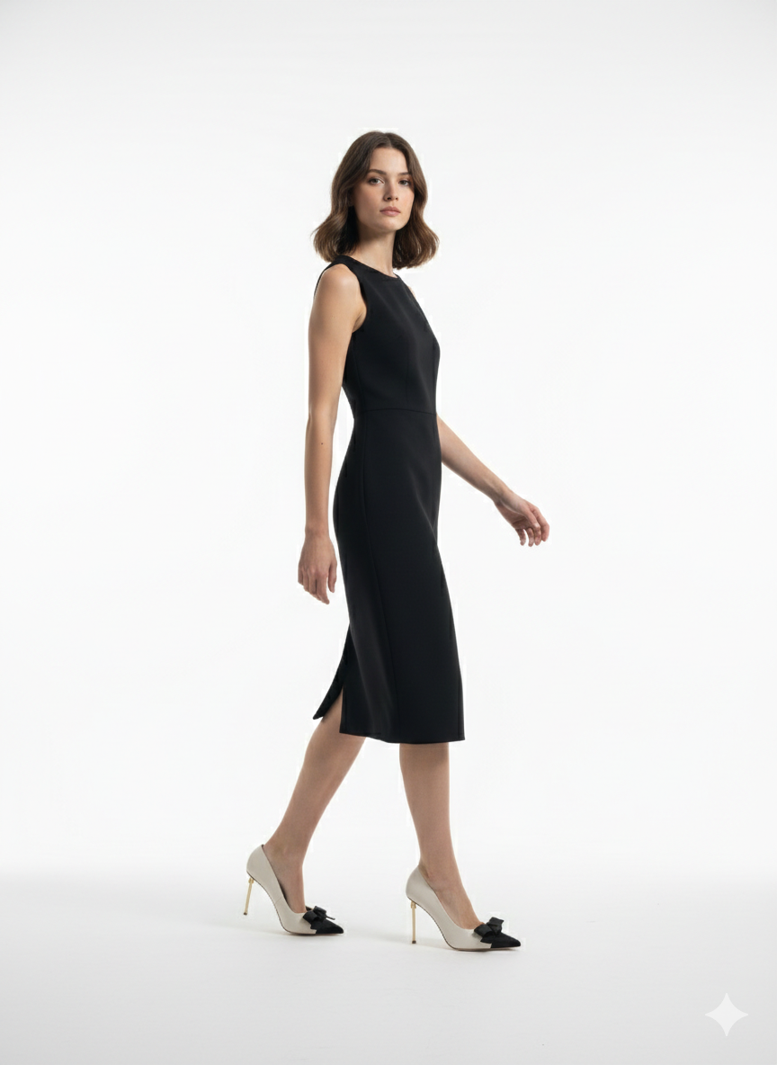 ELISABETTA FRANCHI szpilki z kokardą burro/nero