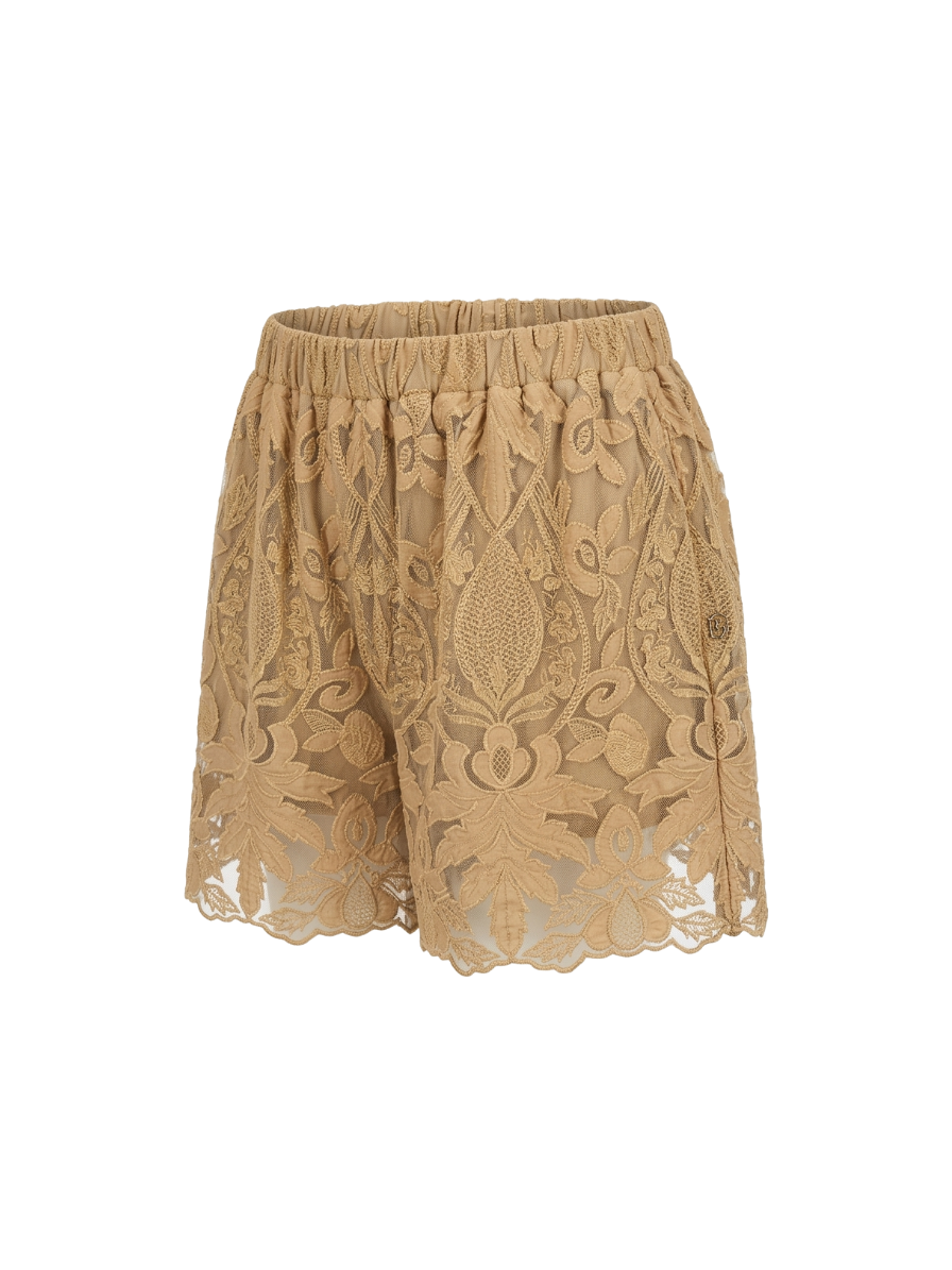 BABYLON spodenki koronkowe beżowe