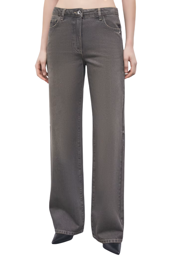 PATRIZIA PEPE jeansy wide leg