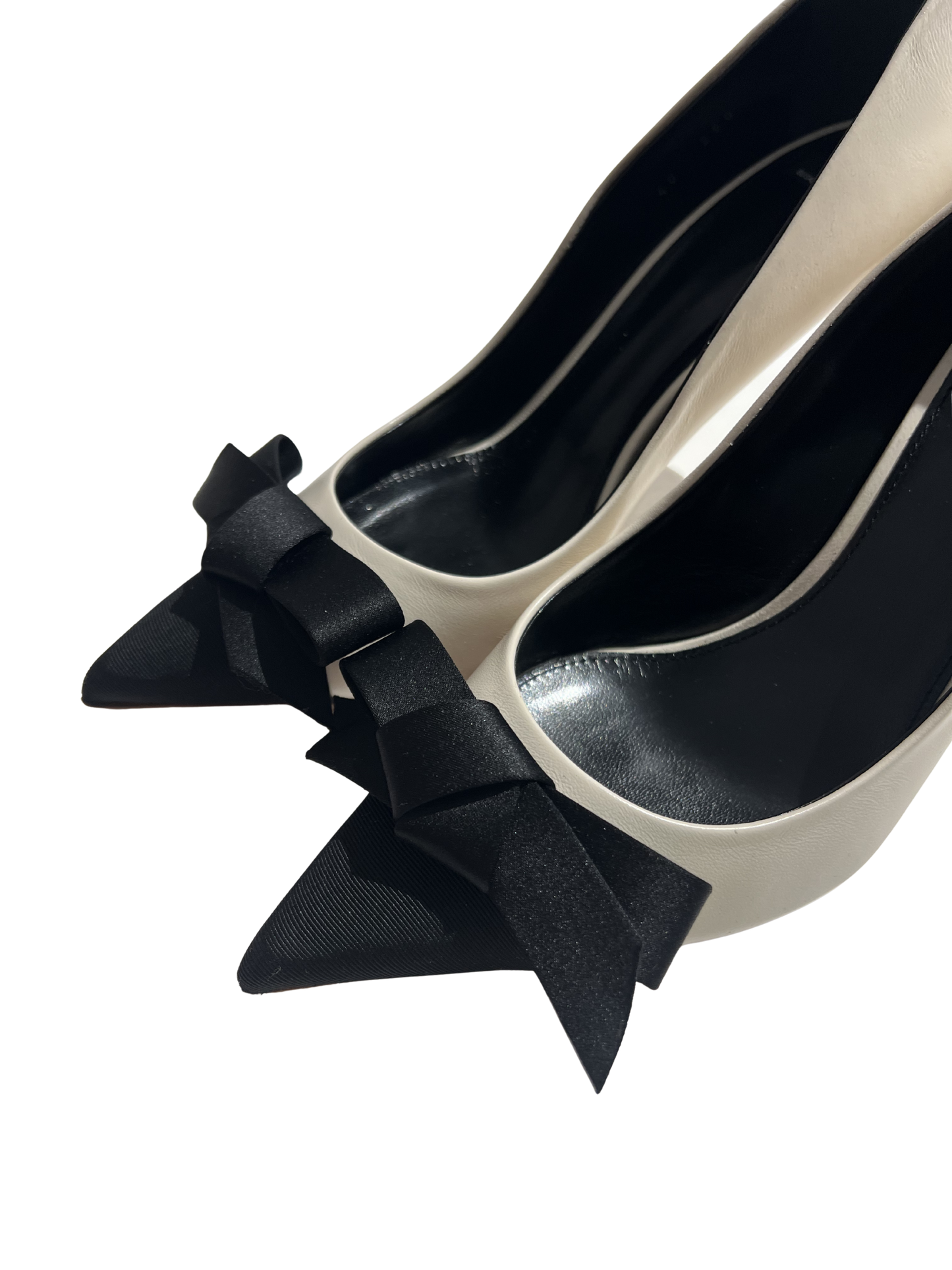 ELISABETTA FRANCHI szpilki z kokardą burro/nero