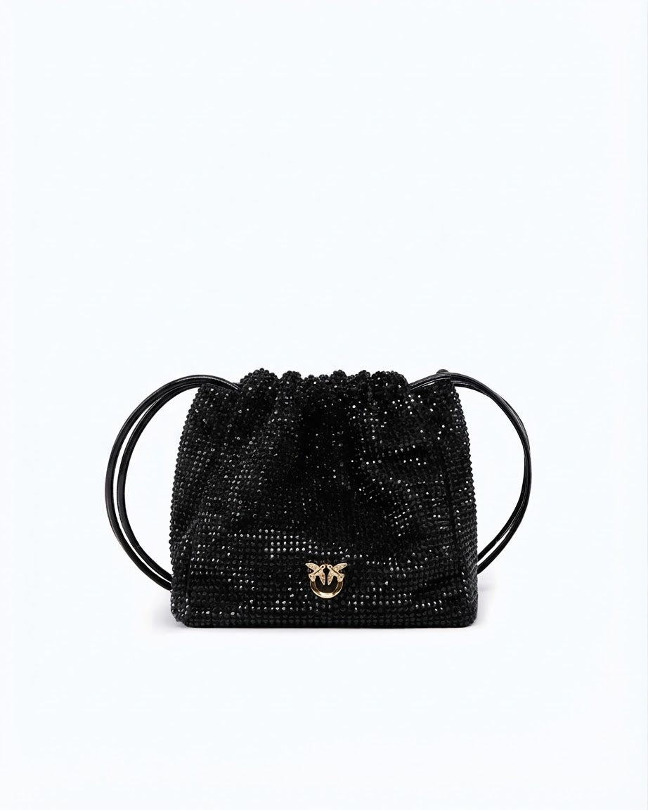 PINKO torebka CLICK SOFT HORIZONTAL czarna